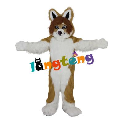 China INSTOCK 878 Husky Mascot Costume Adult Wolf Fox Dog Costume Long Fur Fancy Dress For Sale for sale