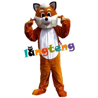 China INSTOCK 622 Customized Wholesale Business Brown Fox Mascot Cartoon Costume Halloween Costume Fursuit Custom Made for sale