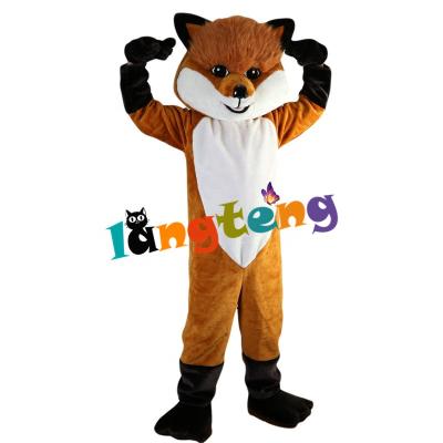 China Wholesale Funny Furry INSTOCK 621 Brown Cosplay Fursuit Fox Mascot Costume For Adults for sale