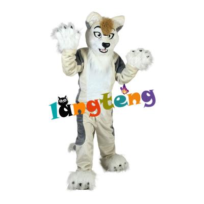 China INSTOCK 889 Gray Fox Dog Husky Furry Fursuit Cosplay Costume for sale