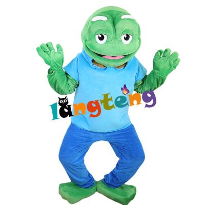 China INSTOCK 665 Custom Make Fursuit Green Frog Costume For Adult for sale