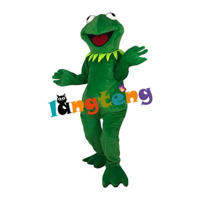 China INSTOCK 1049 Animal Costume Party Green Frog Performance Fursuit Adult Mascot Costumes for sale