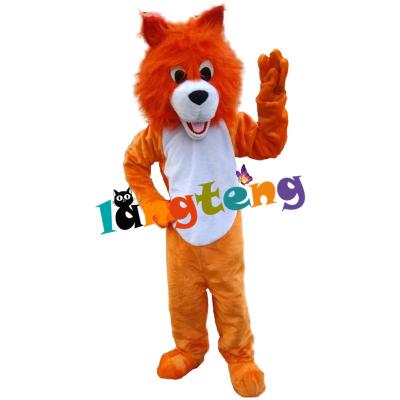 China INSTOCK 509 Cartoon Halloween Cosplay Party Christmas Carnival Orange Lion Mascot Costumes for sale