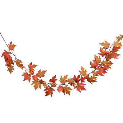 China Nature is Clear and Beautiful Halloween, Thanksgiving Party Decorations Plant Cane Outdoor Artificial Maple Leaf Cane 1.8m for sale