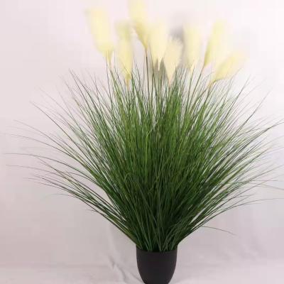 China Mall Hotel Gym Value Prices Faux Tubular Grass Natural White Fluffy Tubular Grass Natural Tubular Grass for sale