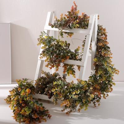 China Low Price Realistic Artificial Green Flowers Vine Artificial Green Vines Leaves Artificial Flowers For Sale for sale