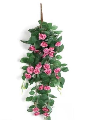 China Realistic Manufacturer Directly Supply Artificial Rose Vine Flowers Red Rose Vines Rose Vine for sale