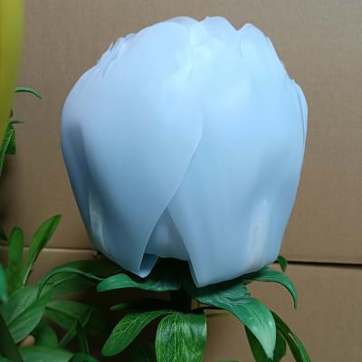 China Artistic High Quality Blue Dynamic Led Lights Simulation Flowers Artificial Flower Peonies Peony Flower for sale