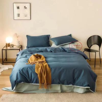 China High Quality Disposable 100% Cotton Comforter Bedding Set Plain Bedding Set for sale