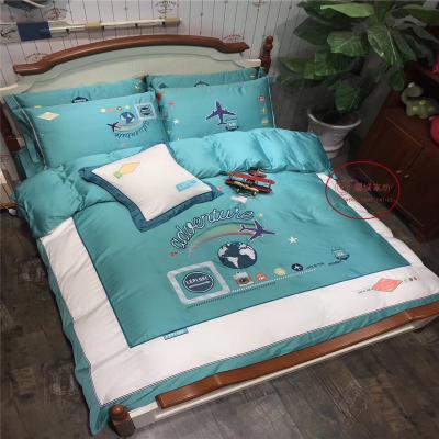 China Sustainable Organic 100% Cotton Kids Bedding Sheet Set Kids Bedding Set for sale