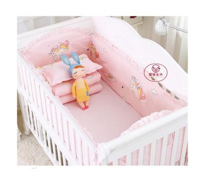 China Various Popular Factory Sale Sustainable 100% Cotton Baby Bedding Set For Baby Crib for sale