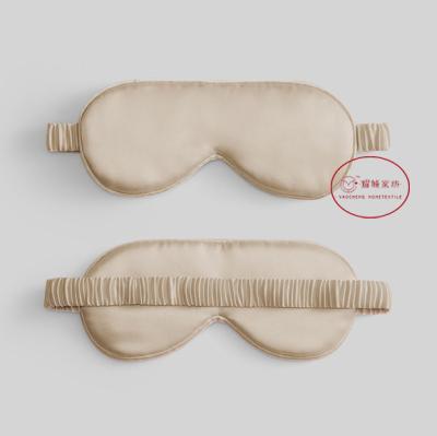 China Anti-Wrinkle Customized Sleep Printed Silk Eye Mask With Pocket Cotton Eye Mask for sale