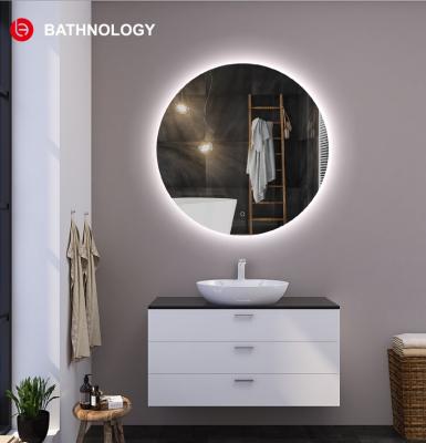 China Amazon Professional Blow CE Illuminated Backlit Smart Bathroom Mirror With Led Light Round Bath Led Mirrors for sale