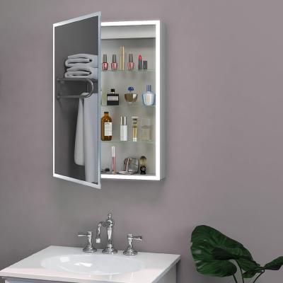 China Large Enlarge Modern Home Bathroom Mirror Wall Hung Rectangle Mirror With Led Mirror Cabinet Bathroom for sale