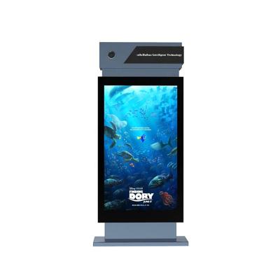 China Outdoor LCD Advertising Display Interactive Display Screen Advertise Product For Bus Station for sale