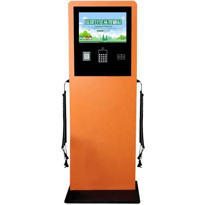 China 43 2500 Nit Outdoor Movie Advertising Totem Advertising Display Blue EV Display Kiosk for sale