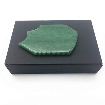 China Polished Aventurine jade gua sha tools massage gua sha board metal gua sha tools for sale