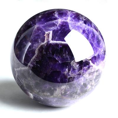 China High Quality Amethyst Feng Shui Decoration Gemstone Sphere Gemstone Ball From China for sale