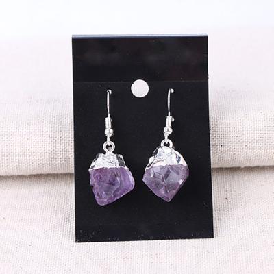 China The Other Natural Amethyst Crystal Earring Fashion Temperament Earring for sale