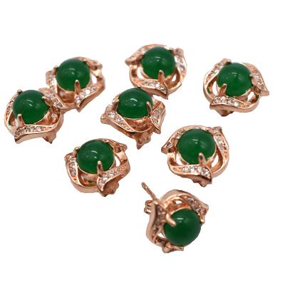 China CLASSIC Trendy Earrings For Women Crystal Earrings Handmade Nephrite Jade Earring Jewelry for sale