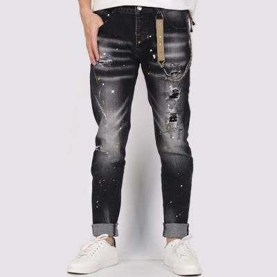 China CUSTOMIZED China Wholesale Latest Manufacture Man Ripped Jeans Branded Denim Hot Selling Custom Men's Jeans Denim With Best Price for sale