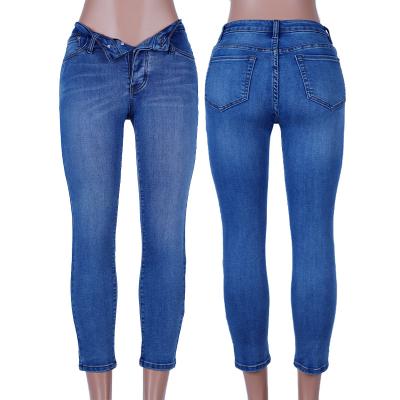 China 2021 Professional Breathable Jeans Manufacturer Directory Blue Skinny Women Jeans Pants Ladies for sale