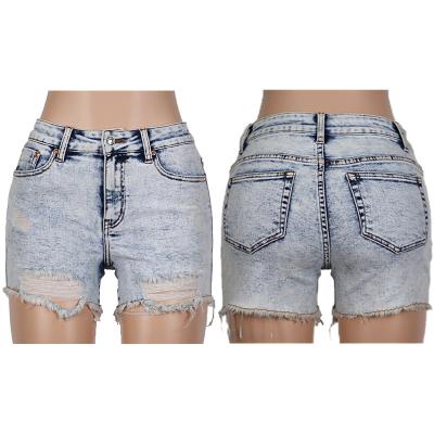 China New Cheap Women's Breathable Clothes Ripped Ladies Denim Shorts Jeans Pants Jean Trousers Shorts Hole Stretch For Woman Female for sale