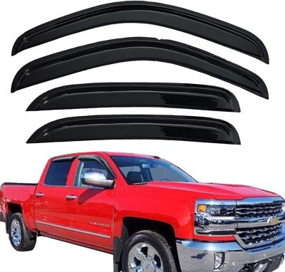 China Other 4pcs Rain Guard Vent Shade Window Visors For 2007-2013 Chevy/GMC Pickup Wind Deflectors for sale