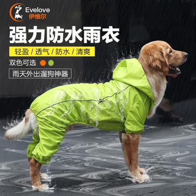 China Viable NEW Raincoat Pets Coat Winter Clothes For Outdoor Windproof Comfortable Hood Pets Neck Light Dog Raincoat Adjustable for sale