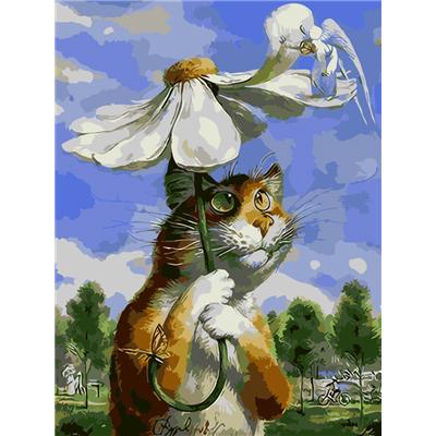 China New Classical/Postmodern Animals Paint By Numbers DIY Paint By Numbers Cartoon Owl Cats Oil Painting Home Decor Wall Decor Gifts Adult Artwork for sale