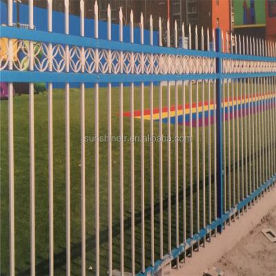 China Stainless steel zinc steel guardrail with three monocyclic pillars for sale