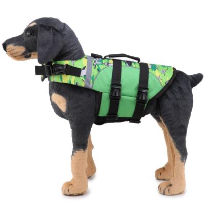 China 2021 Viable Dog Waterproof Life Vest Pet Clothes For Swimming Style Warm Reflective Dog Swimwear for sale