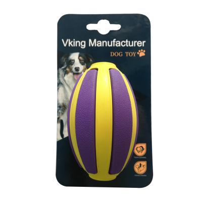 China Custom Dog Toy Strong Dog Toy Rugby Viable Non-Toxic Durable Natural Rubber Treat Big Dog Toy 2021 for sale