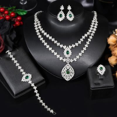 China CLASSIC New Design Bridal Necklace And Earrings Set African Jewelry Set Nigerian Wedding for sale