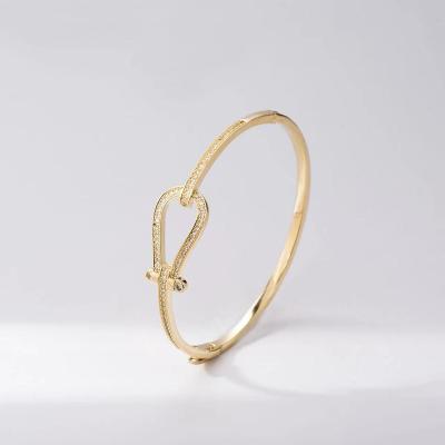 China Japanese and Korean fashion ladies jewelry lead free single horseshoe brass gold plated nickel/bracelet for sale