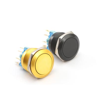 China Momentary / Latching Gold Oxidation 4-Pin Metal Self Compound Micro Push Button Switch for sale