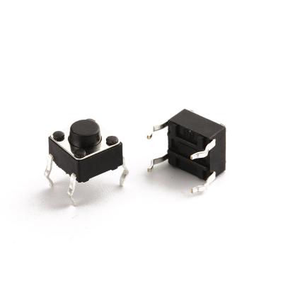 China Metal Size DIP 4 Pin Plastic 6MM Tact Switch Plastic Customized Touch Switch for sale