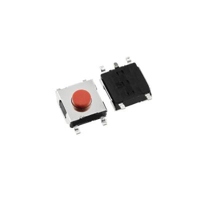 China Plastic Electric Metal Red Button 6*6mm SMD Copper Touch Switch For Toy Machine Use for sale