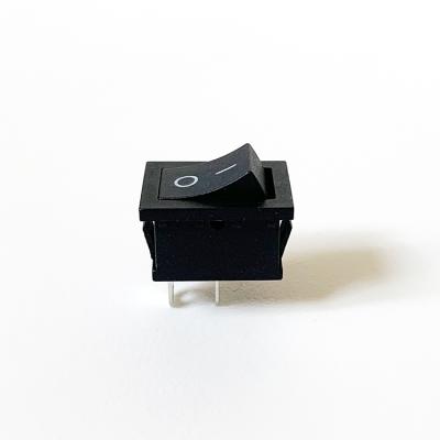 China Plastic 6A 250VAC On Off 2 Pin Black Color Rocker Switch KCD1 for sale