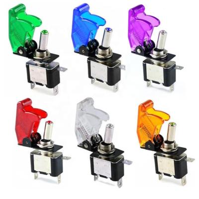 China 2 Position ON OFF On Off 12V 20A 3 Pin Red Green Yellow Blue LED Purple Inverter for sale