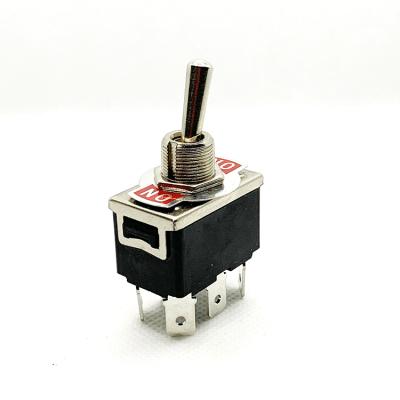 China Copper Contact 6 Pin Auto Metal 12MM Mini Pcb Mounted Toggle Switch for sale