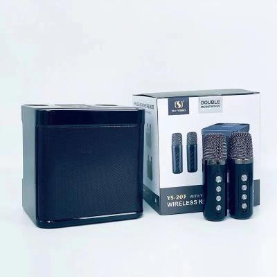 China Wholesale Other Loudspeaker YS203 Subwoofer Speaker With Portable Outdoor Dual Party MicrophonesYS-203 Wireless Karaoke Home Party KTV for sale