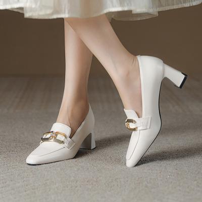 China Single shoes 2023 new high heels breathable fashion super hot women's office spring and autumn fashion shoes for sale