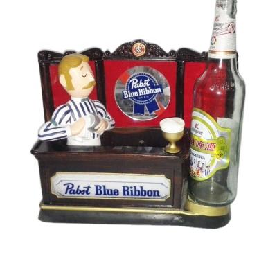 China Disposable Resin Bartender Figurine Beer Bottle Holder For Bar for sale