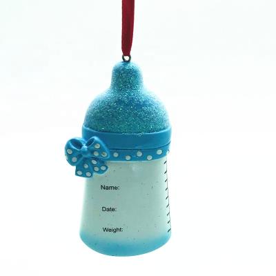 China Europe high quality custom made resin ornament of the best baby's first Christmas ornament for sale