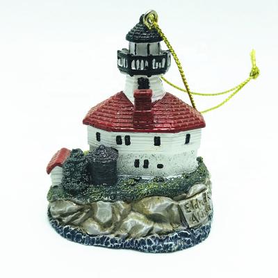 China Europe Souvenir Custom Resin Hanging Alaska Lighthouse Ornament for sale