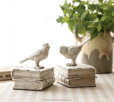 China Home Decoration Bookends Type Bird Resin High Quality Decorative Blank Bookend for sale