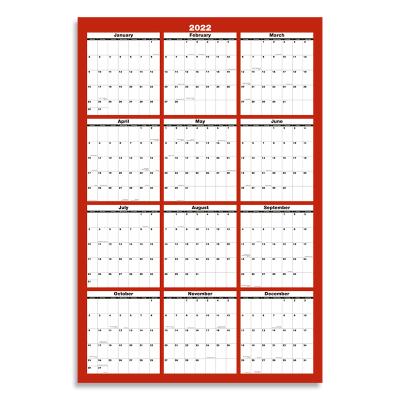 China 24x36 Wall Calendar Home Office Wet Erasable Dry Erase Laminated Monthly Yearly Annual Planner Reversible Horizontal Vertical Wall Calendar for sale