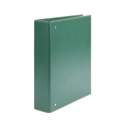 China Office School Home Office Supplies Custom Round-Ring PU Leather Binder 3 Rings Binder A4 Folder for sale