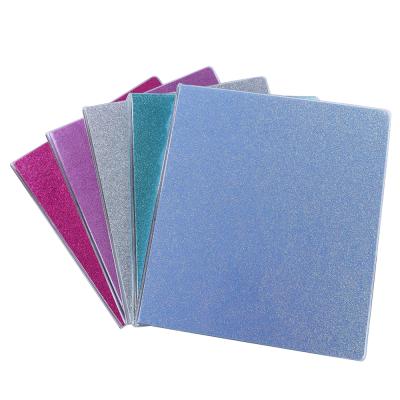 China Custom Wholesale Cover Waterproof 3 Ring Binder Letter Glitter Paper Ring Binder Glitter Binder Lettter for sale